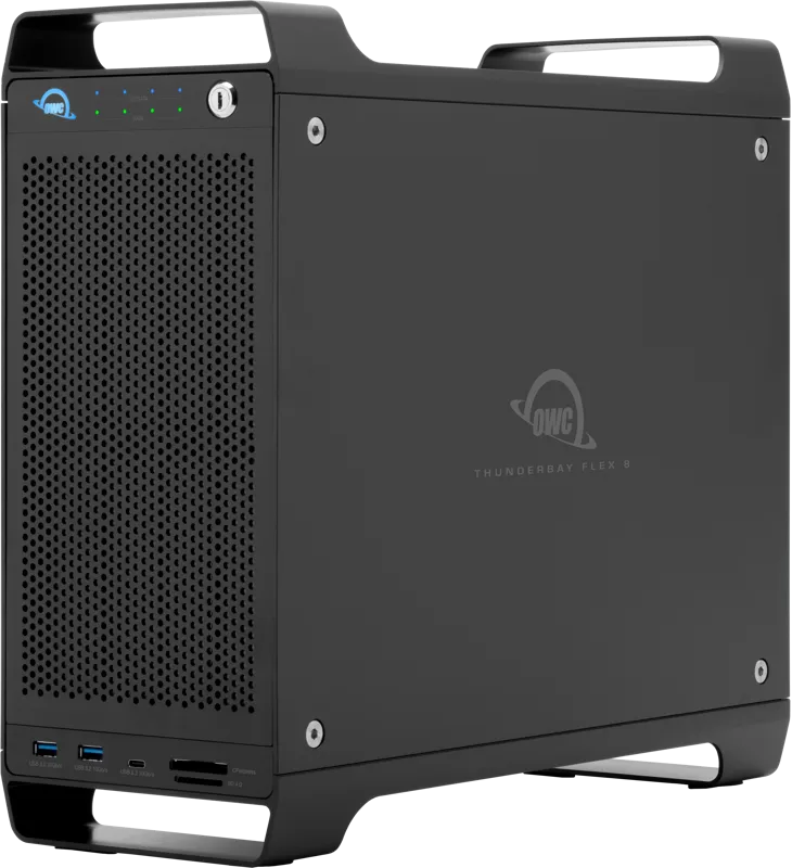 OWC FLEX8 (4HDD+4xNVME U.2Hybrid Array Configs) 20TB Total (16TB HD 4TBx4 and 4TB NVME 1.0TBx4