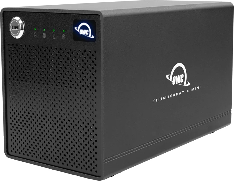 OWC ThunderBay 4 mini ProGrade 4-DriveTB3 Mac/Win(2xTB3 Ports,w/Softraid RAID 0/1/4/5/1+0) 8TB