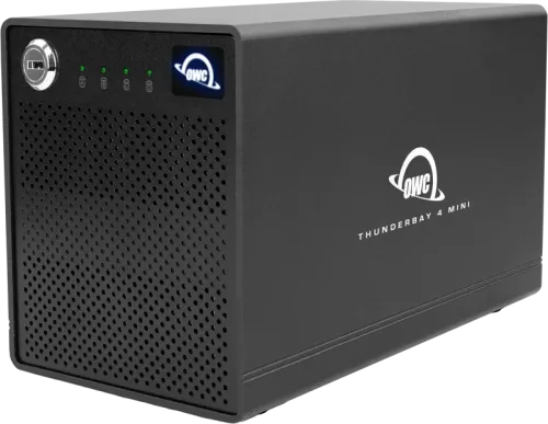 OWC ThunderBay 4 mini ProGrade 4-DriveTB3 Mac/Win(2xTB3 Ports,w/Softraid RAID 0/1/4/5/1+0) 16TB