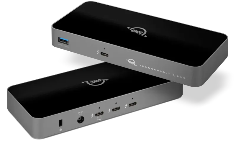OWC Thunderbolt Hub with 5 Ports, Thunderbolt 5 (USB-C) ports to a Mac, PC or iPad Pro