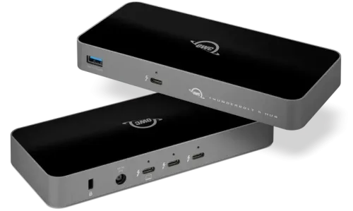 OWC Thunderbolt Hub with 5 Ports, Thunderbolt 5 (USB-C) ports to a Mac, PC or iPad Pro