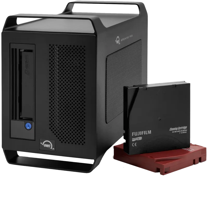 OWC Archive Pro LTO-8 Solution w/Tape & Cleaner - 12TB/30TB W/ Canister SW from Hedge