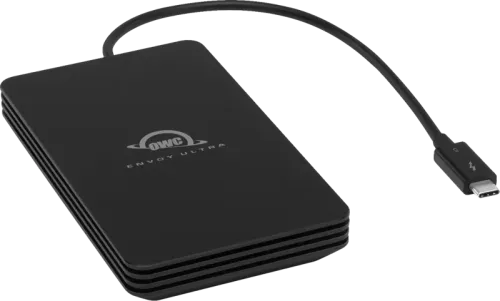 OWC Envoy Ultra Thunderbolt 5 with data rates over 6000MB/s on TB5, 8.0TB
