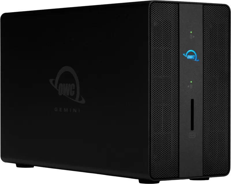 OWC Gemini Thunderbolt 3 Dock & Dual-Drive RAID External Storage w/3.5” SATA HDD (24TB x 2) 48TB