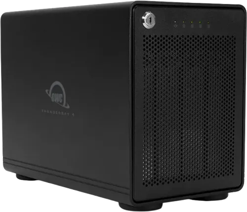 OWC Enterprise (4x24TB) ThunderBay 4 RAID, 2x TB3, Softraid, RAID 0/1/4/5/10. 96TB