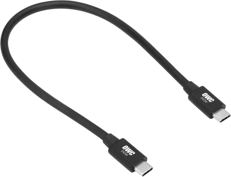 OWC Cable TB5/TB4/USB4/C up to 80/120Gb/s Retail Cable 240W, 0.3 Meter