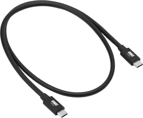 OWC Cable Thunderbolt - Universal + Full Capability f. all TB 3/4/USB-C/USB4 devices (100W) 0.8M