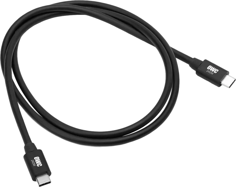 OWC Cable Thunderbolt - Universal + Full Capability f. all TB 5/USB-C/USB4 devices (100W) 1.0M