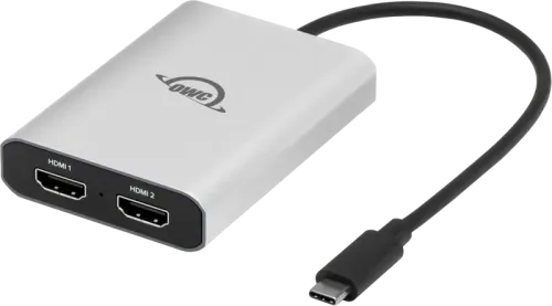 OWC USB-C Dual HDMI 4K Display Adapter with DisplayLink for Apple silicon M1, M2, M3, and M4 Macs