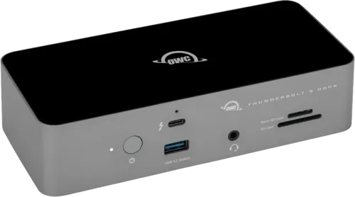 OWC 11-Port Thunderbolt 5 Dock, 2.5GB Net (4xTB5/3x USB A/1xEth/1xAudio/2xSD reader)