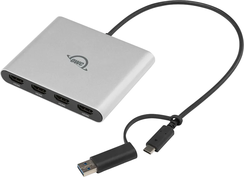 OWC USB-C Quad HDMI 4K Display Adapter with DisplayLink
