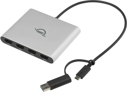OWC USB-C Quad HDMI 4K Display Adapter with DisplayLink