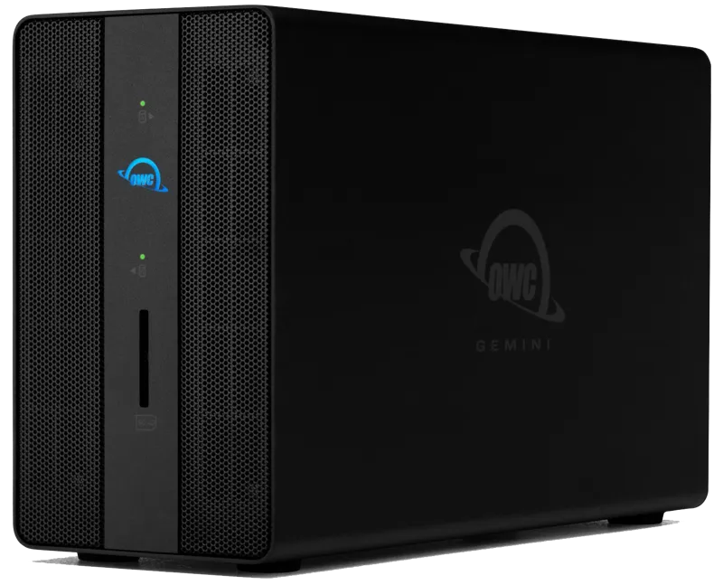 OWC Gemini Thunderbolt Dock & Dual-Drive RAID External Storage w/3.5” SATA HDD (8TB x 2) 16TB