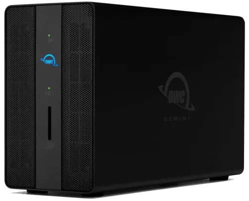 OWC Gemini Thunderbolt Dock & Dual-Drive RAID External Storage w/3.5” SATA HDD (20TB x 2) 40TB