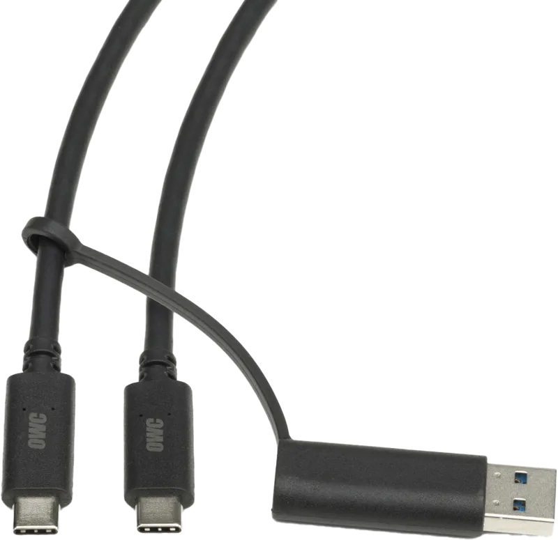 OWC USB-C to C & A with Tethered USB-A adapter 0.6 Meter