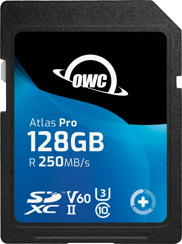 OWC SD Atlas Pro SDXC UHS-II R250/W130 (V60) 128GB