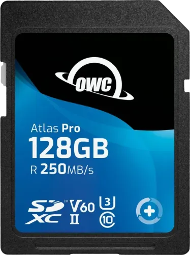 OWC SD Atlas Pro SDXC UHS-II R250/W130 (V60) 128GB