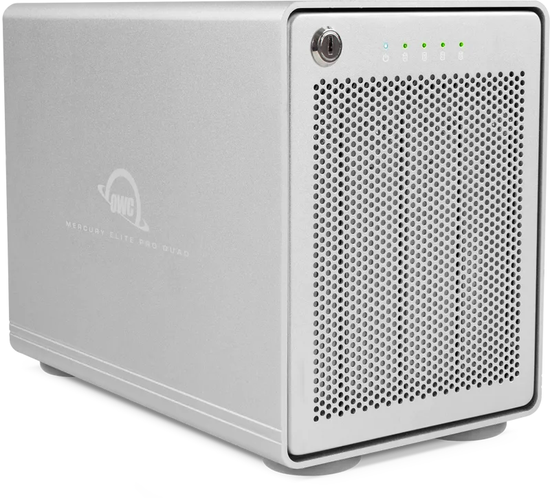 OWC Mercury Elite Pro Quad RAID 4 Bay with USB 3.1 Gen 2 (w./ Softraid OWC/RAID0/1/4/5/1+0) 80TB