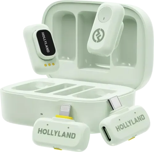 Hollyland LARK A1 Combo Mint Green, with USB-C+ Lightning