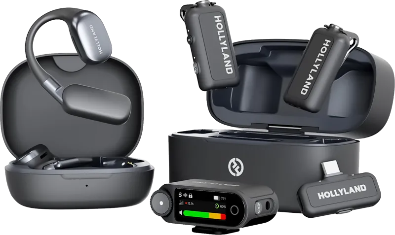 Hollyland LARK MAX 2 Ultimate Combo with OWS Monitor Earphone + Camera RX + USB-C RX