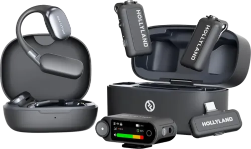 Hollyland LARK MAX 2 Ultimate Combo with OWS Monitor Earphone + Camera RX + USB-C RX
