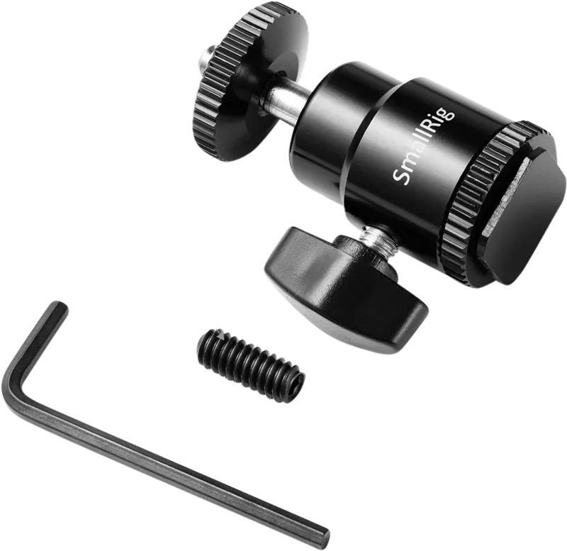 SMALLRIG 761 Camera Cold Shoe - Ballhead-1/4" Scre