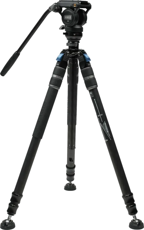 Sirui One Step Height Adjustment Carbon Video Tripod Kit SVS60 + S3