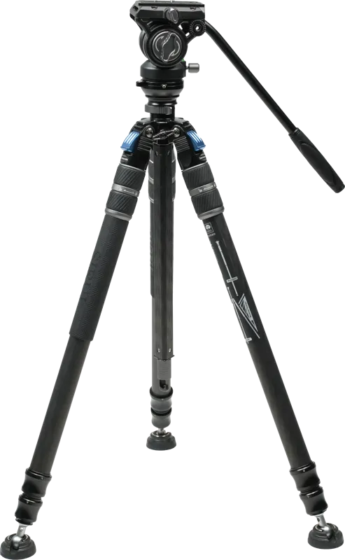 Sirui One Step Height Adjustment Carbon Video Tripod Kit SVS60 + S3