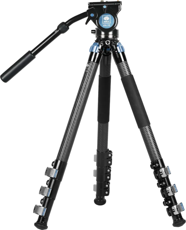 Sirui Carbon Fiber Tripod Kit with VideoHead L-324F + VH-10