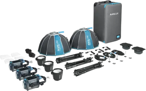 NANLUX Evoke 150C 3-Light Kit in Trolley Case