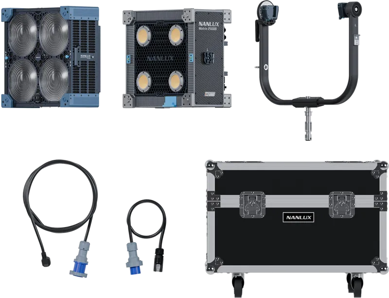 NANLUX Evoke Matrix 2500B Bi-color Multi-Source Spot Light Kit in Flight Case