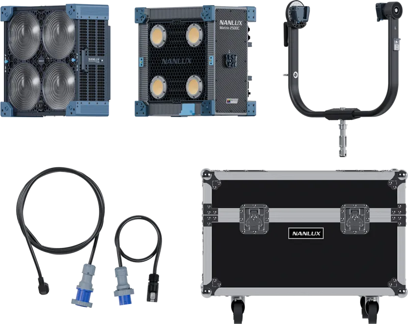 NANLUX Evoke Matrix 2500C Full-color Multi-Source Spot Light Kit in Flight Case