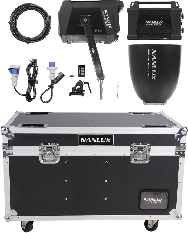 NANLUX Evoke 2400B Spot Light in Flight Case with 45° Reflector