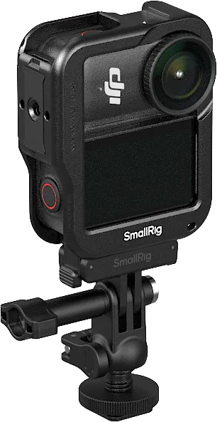SmallRig 6396 QR Adapter Support with Cold Shoe Mount and Ball Head for DJI Osmo Action 6 / Nano