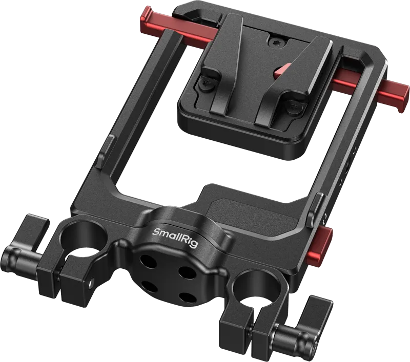 SmallRig 6273 Rotatable V-Mount Battery Plate with Dual V-Locks and 15mm Dual Rod Clamp