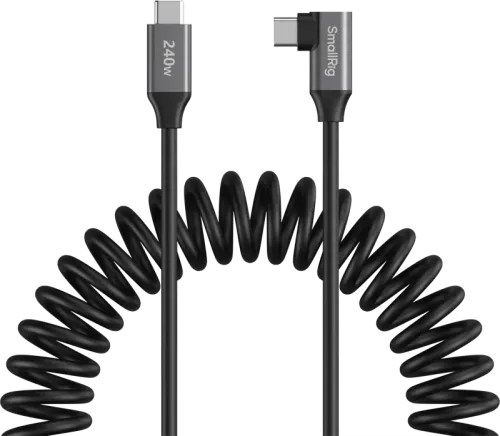SmallRig 5730 USB-C Data Cable Coiled (Straight to Angled)