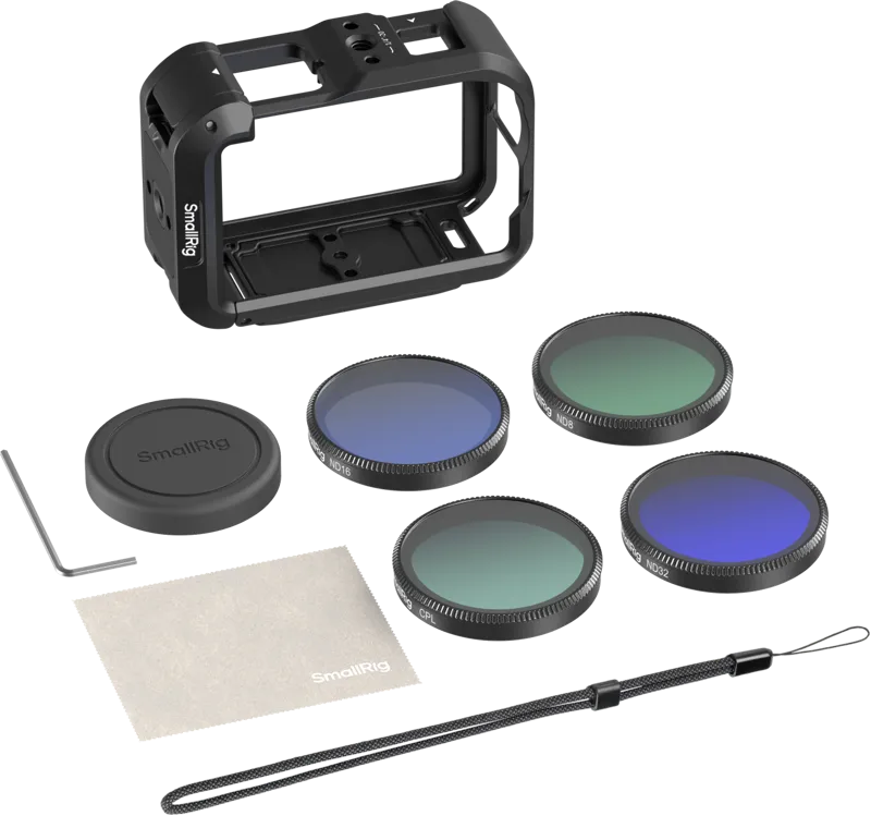 SmallRig 6374 Advanced Camera Cage Kit with Filters for DJI Osmo Action 6