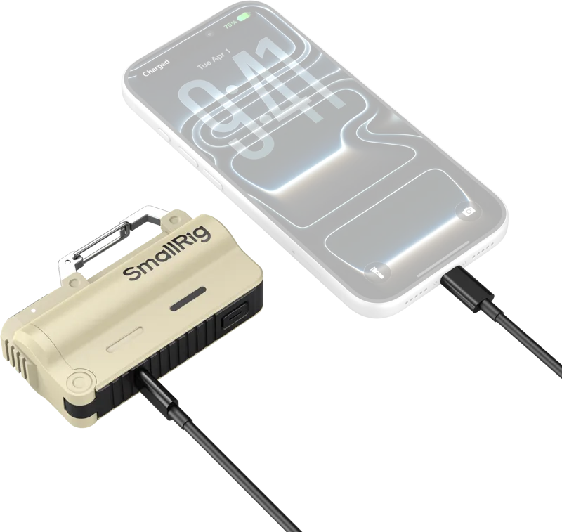 SmallRig 6088 5000mAh Battery and Charger Kit for 21700 Battery Brown