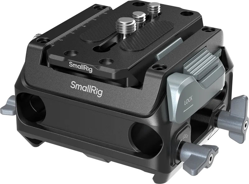 SmallRig 5366 Manfrotto-Type Mount Plate Kit with 15mm Dual Rod Clamp