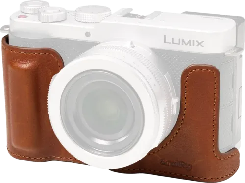 SmallRig 5699 Leather Half Case for Panasonic LUMIX L10 Brown
