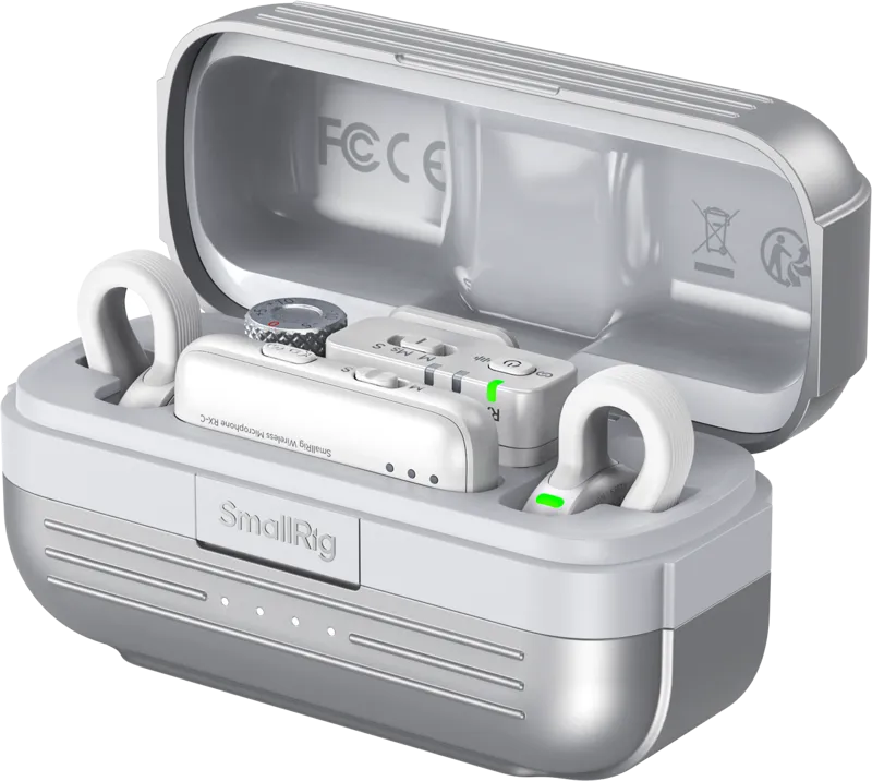 SmallRig 5716 S70 Wireless Microphone with Multi-Device Compatibility (White)