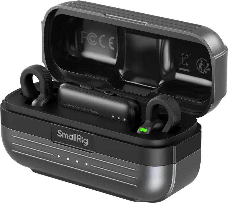 SmallRig 5717 S70-C2 Wireless Microphone with USB-C Adapter for Phones (Black)