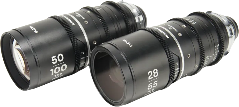 Laowa Nanomorph S35 Zoom 2-Lens Bundle  (28-55mm, 50-100mm) (Silver) - Arri PL