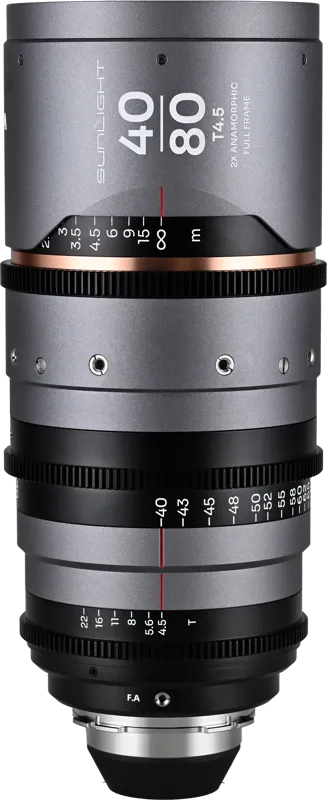 Laowa Sunlight 40-80mm T4.5 2x FF Anamorphic Zoom (Amber) Arri PL