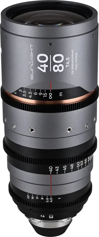 Laowa Sunlight 40-80mm T4.5 2x FF Anamorphic Zoom (Amber) Arri PL