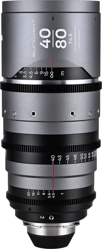Laowa Sunlight 40-80mm T4.5 2x FF Anamorphic Zoom (Silver) Arri PL