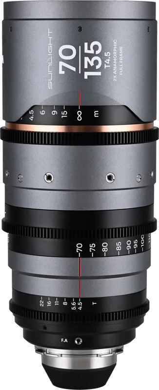 Laowa Sunlight 70-135mm T4.5 2x FF Anamorphic Zoom (Amber) Arri PL