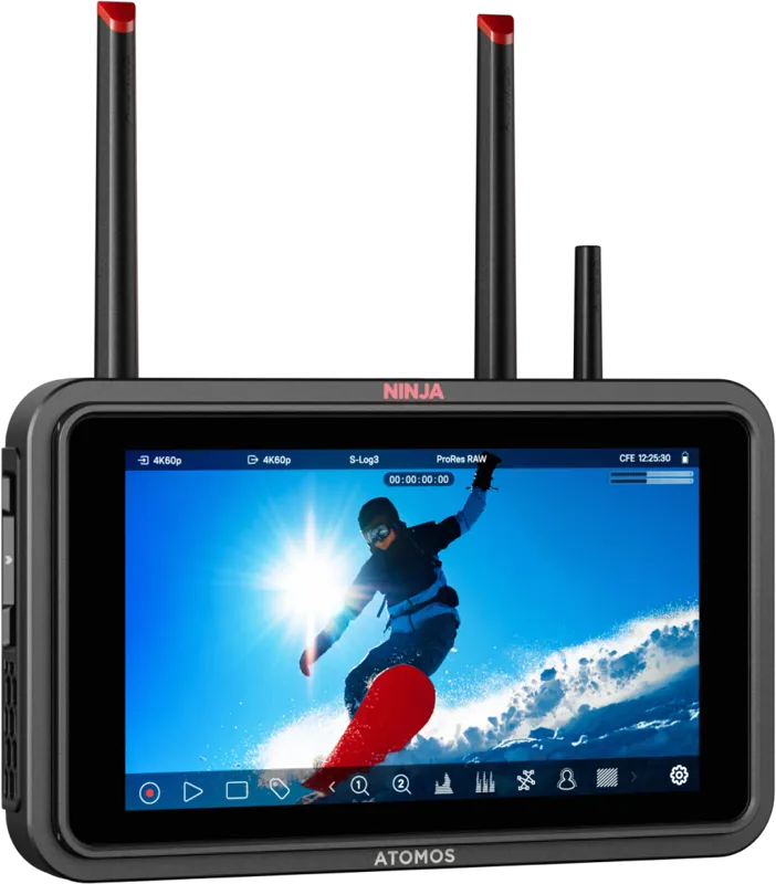 Atomos Ninja TX, 5-inch, 1500nit Wi-Fi enabled, SDI/HDMI HDR monitor-recorder