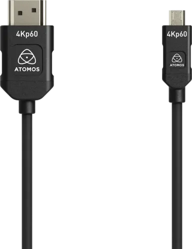 Atomos 4K60P HDMI Silicon Cable – Mini HDMI to Full-HDMI 45cm