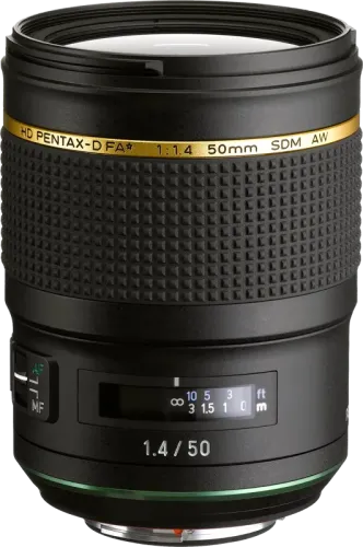 Pentax DSLR Lens 50mm f/1.4 SDM AW FA